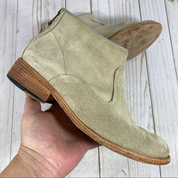 Johnston & Murphy Cream Suede Leather Ankle Boot 7.5 - Picture 9 of 15